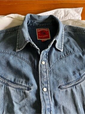Sendero (rivals RRL) Women's Light Blue Denim Western Shirt